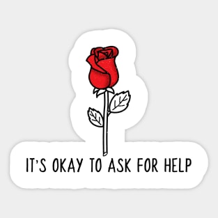 Rose + Message Sticker